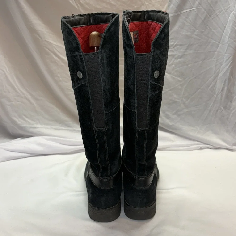 The North Face Women's Bridgeton Tall Black Suede Boots Size US 11 EU 42‎